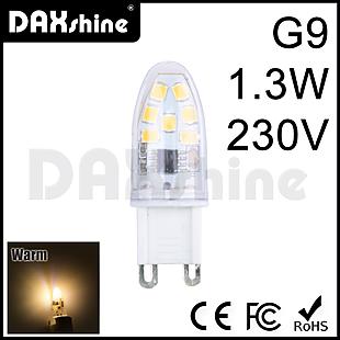 DAXSHINE 14LED G9 1.3W AC230V Warm White 2800-3200K 110-140lm   